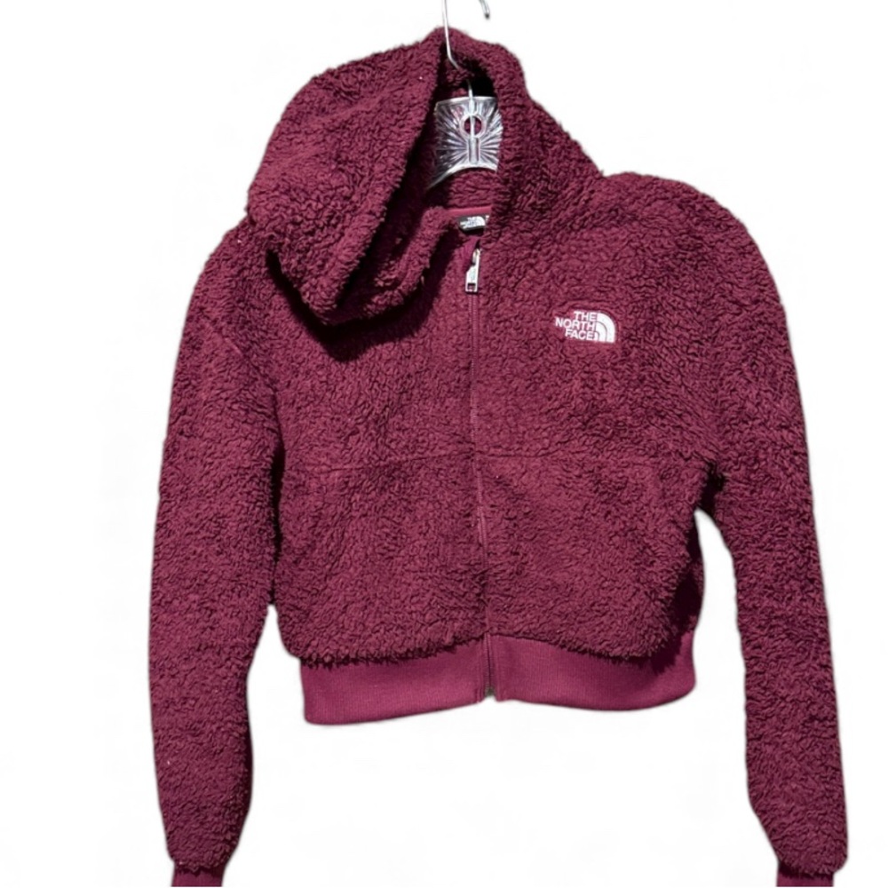 💚💰BOGO FREE TNF Girls’ Hooded Crop Jacket
